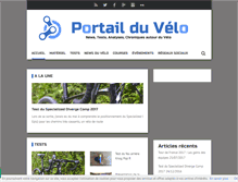 Tablet Screenshot of portailduvelo.fr